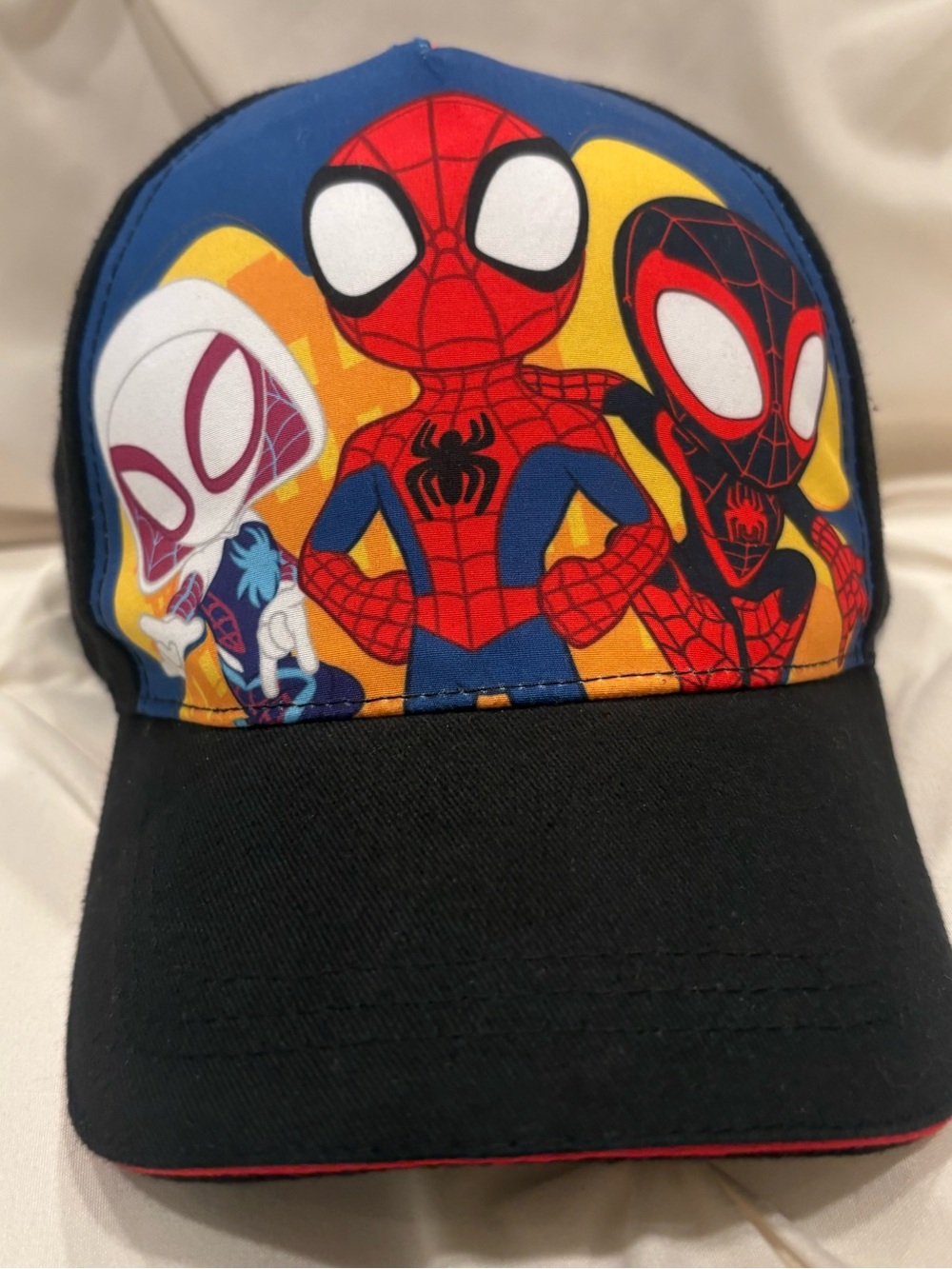 Disney Marvel Spider-Man Super Hero Child Hat EUC